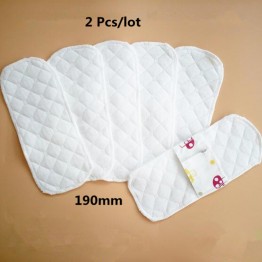 2Pcs/lot Thin Reusable Menstrual Cloth Sanitary Soft Pads Napkin Waterproof High Quality Panty Liners Washable Women 19cm